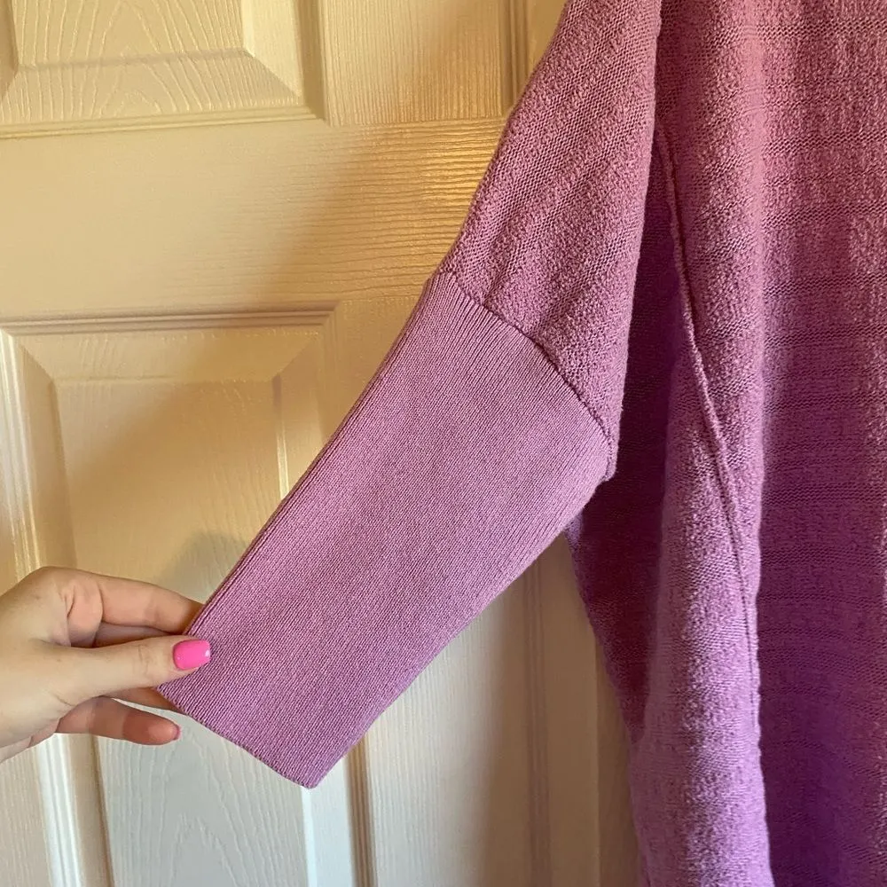 Pilcro medium purple violet oversized tunic sweater boho raglan comfy lounge - Image 7