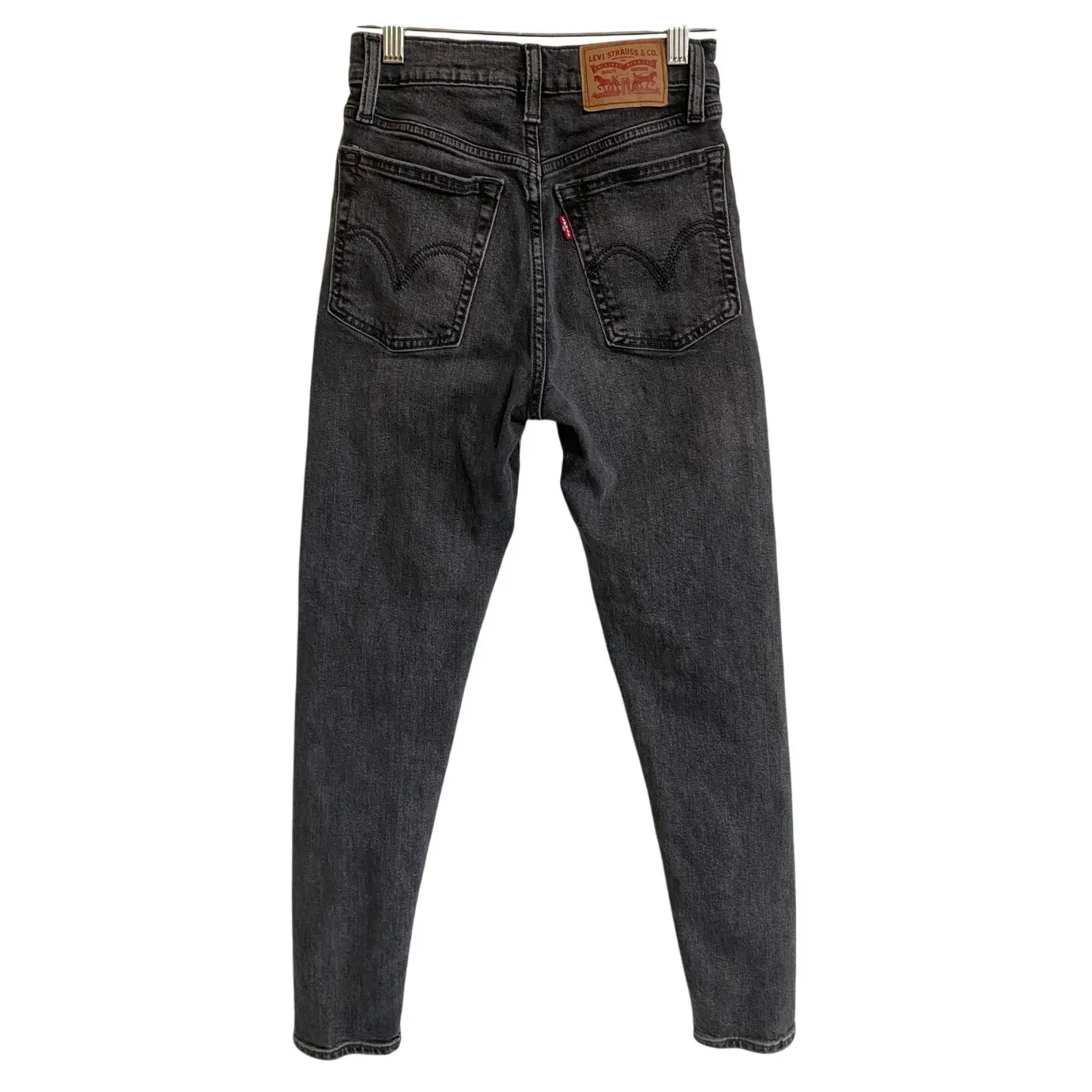 Levi's Wedgie Skinny Jeans‎ Black Wash 24 X 26 - Image 3