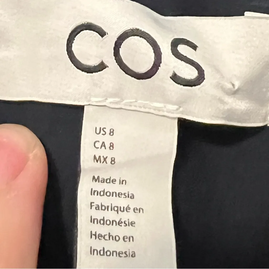 COS Navy Blue Shirt Dress - Image 6