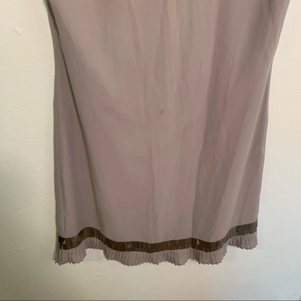 Ted Baker Metal Embellished Dress Light Grey - Image 5