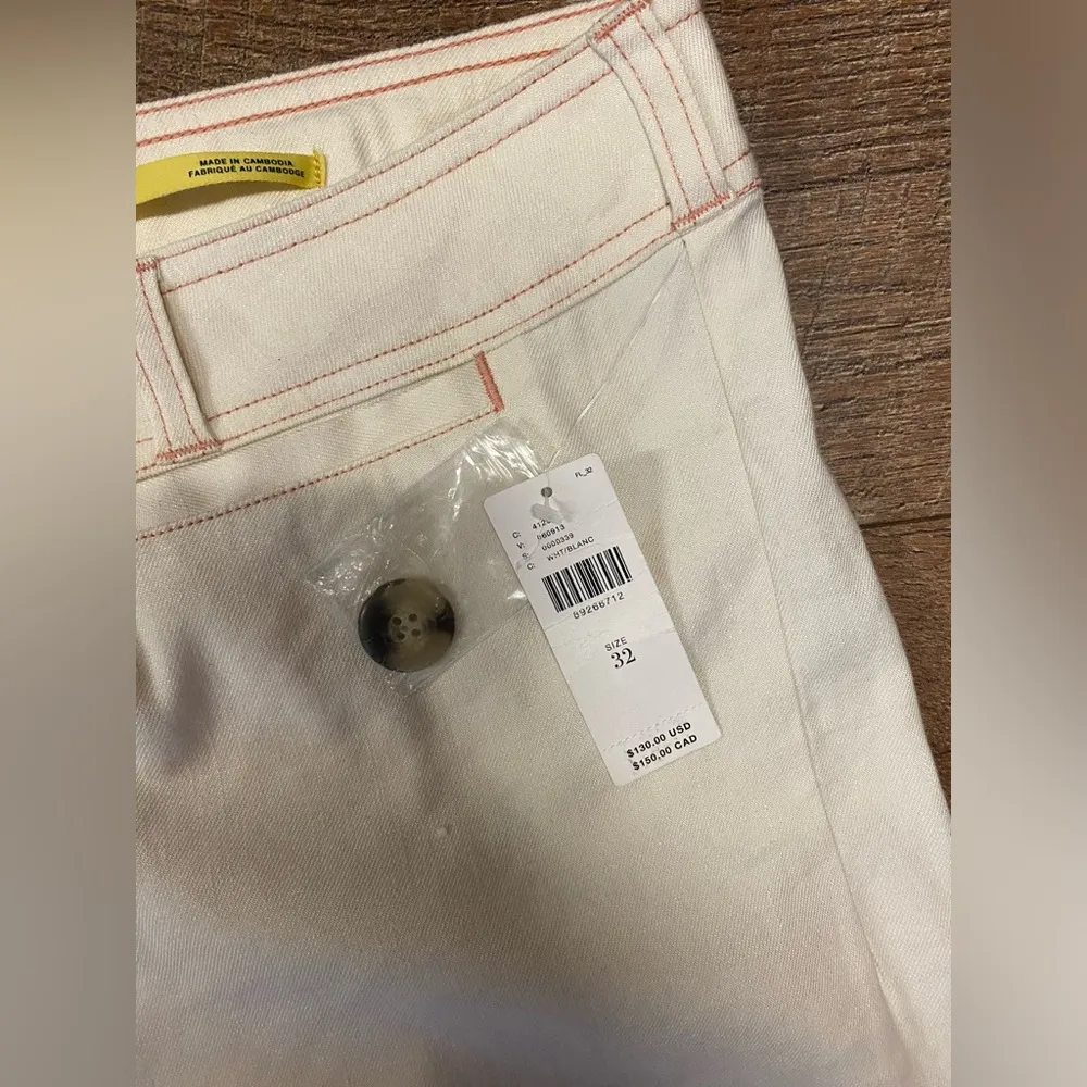 NWT Anthro Maeve The Ettie High Rise Crop Wide Leg Linen Blend Pant Size 32 - Image 5