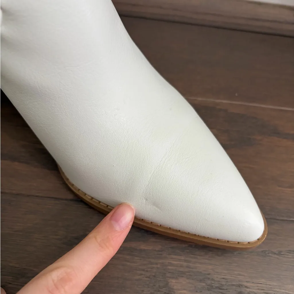 Billini Finley White Western Knee-High Heeled Boots - Image 7