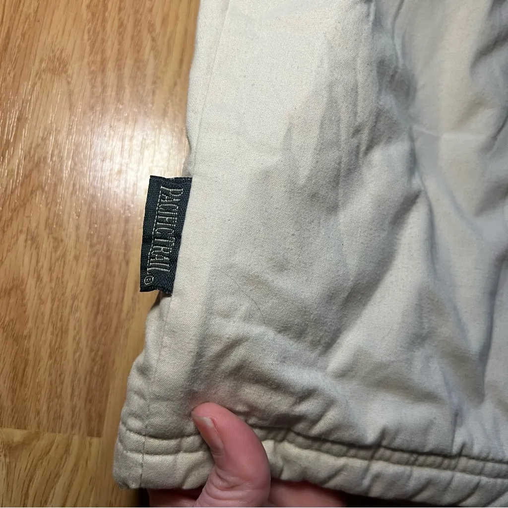 Vintage 90s Pacific Trail Coat Women’s‎ Large Blanket Lined Hiking Beige Jacket - Image 10