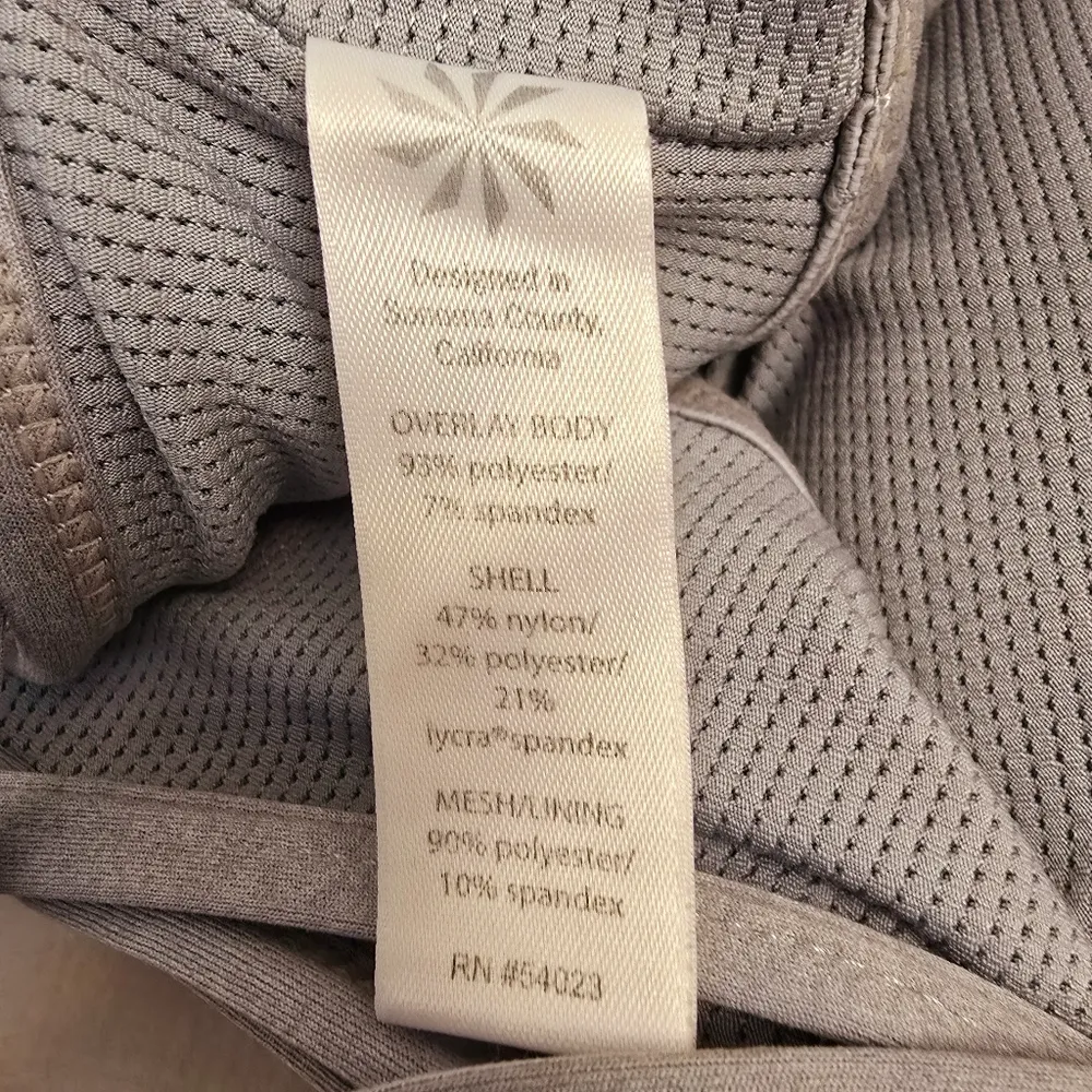 {M} Athleta Fully Focused Criss Cross Tank With Bra Pink Purple Lavender Gray - Image 9