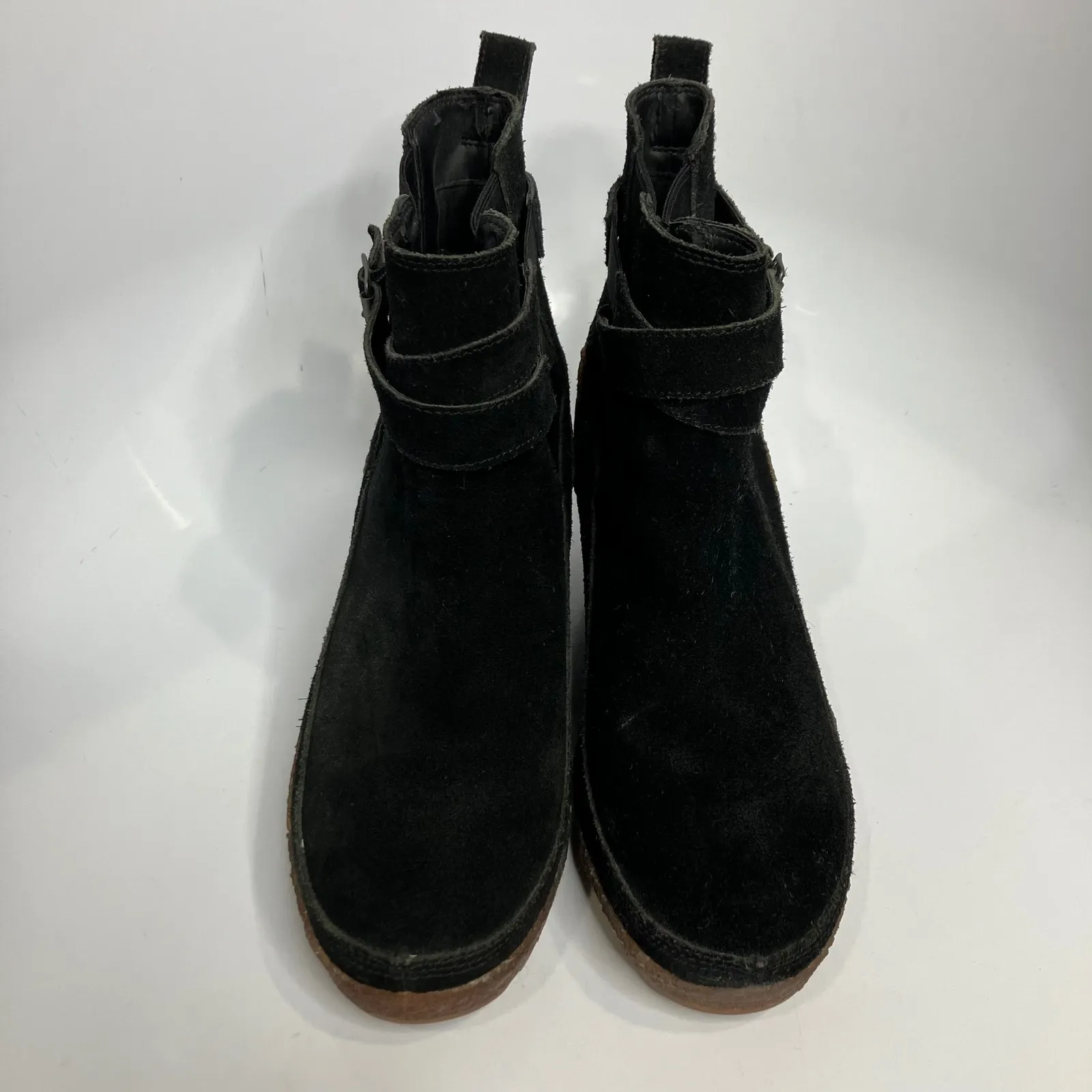 Merrell Tremblant wedge booties black suede women's size 10 casual trendy preppy - Image 3