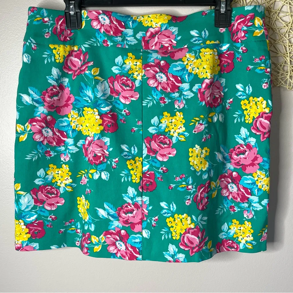 Counterparts Floral Super Stretch Skort (Green Pink) - large - Image 4