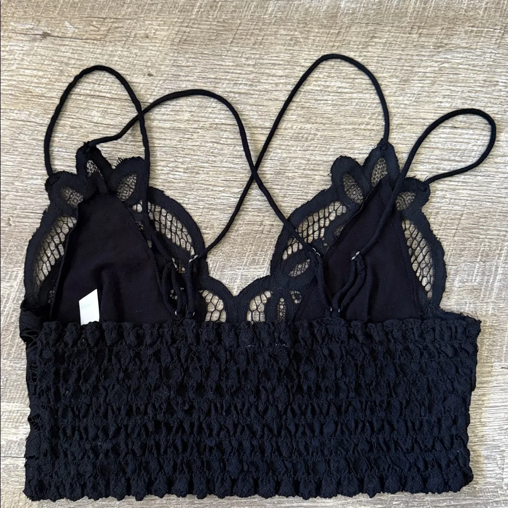 Free People Adella Bralette in Black Size Small - Image 2