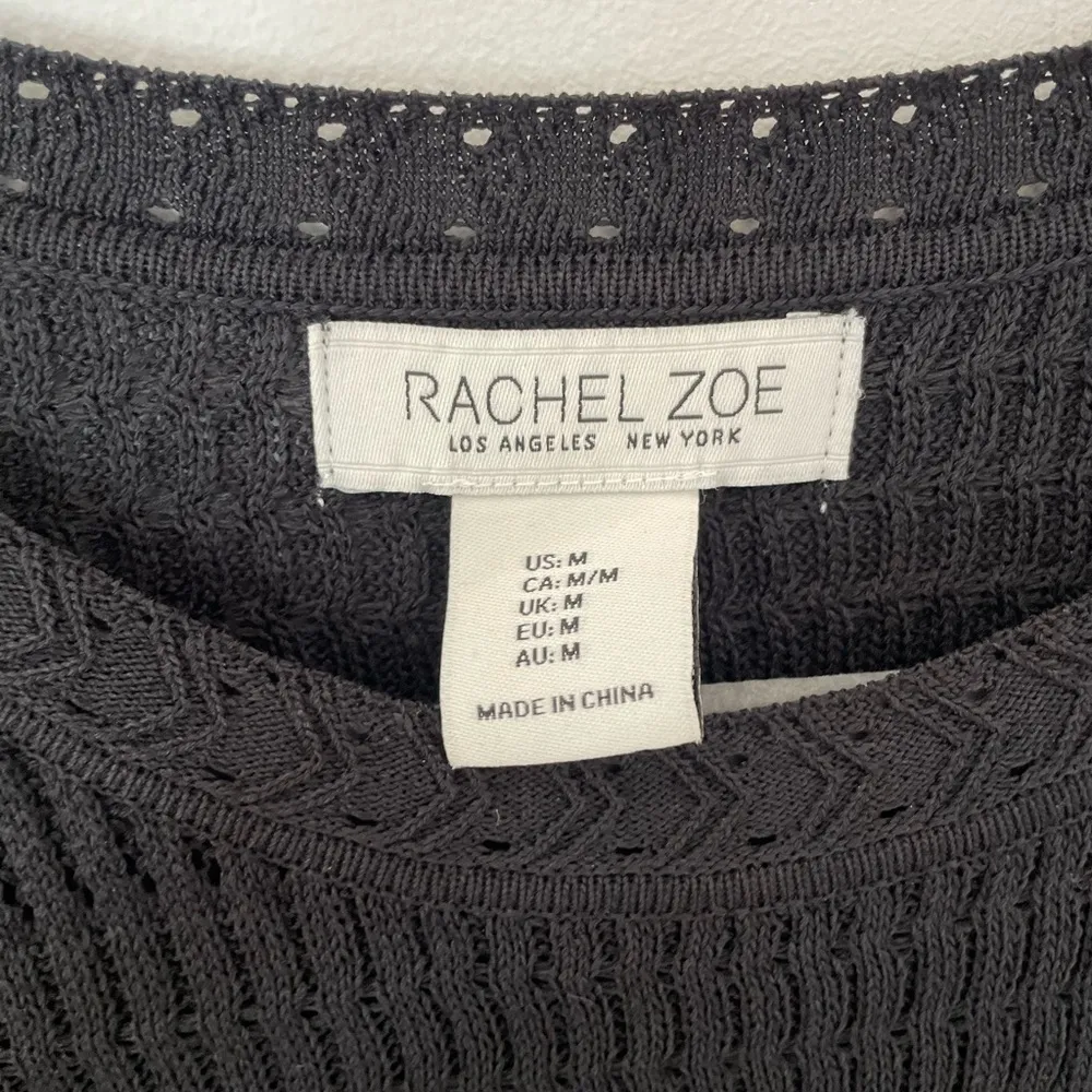 Rachel Zoe black sleeveless knit  dress Size M NWOT - Image 3