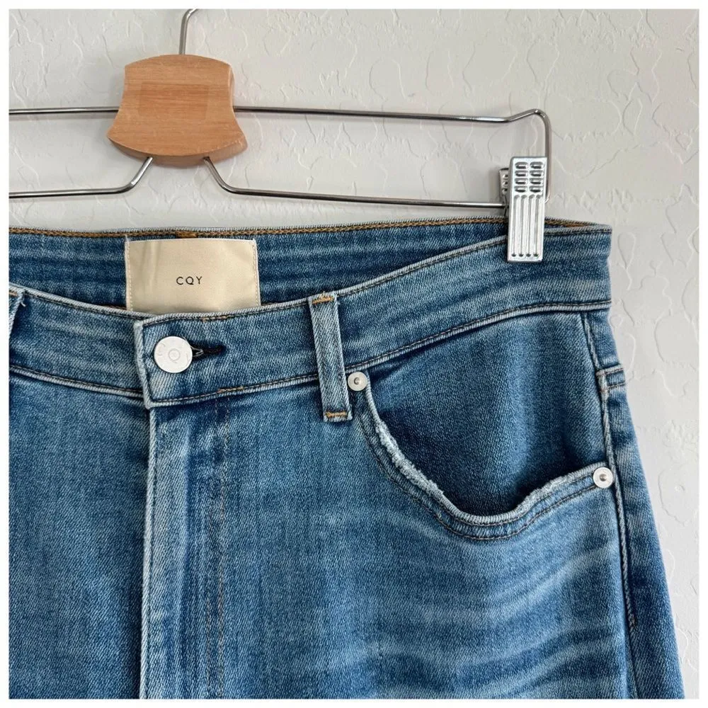 NEW Anthropologie CQY Sunday Ultra High-Rise Cropped Wide-Leg Jeans Size 31 - Image 10