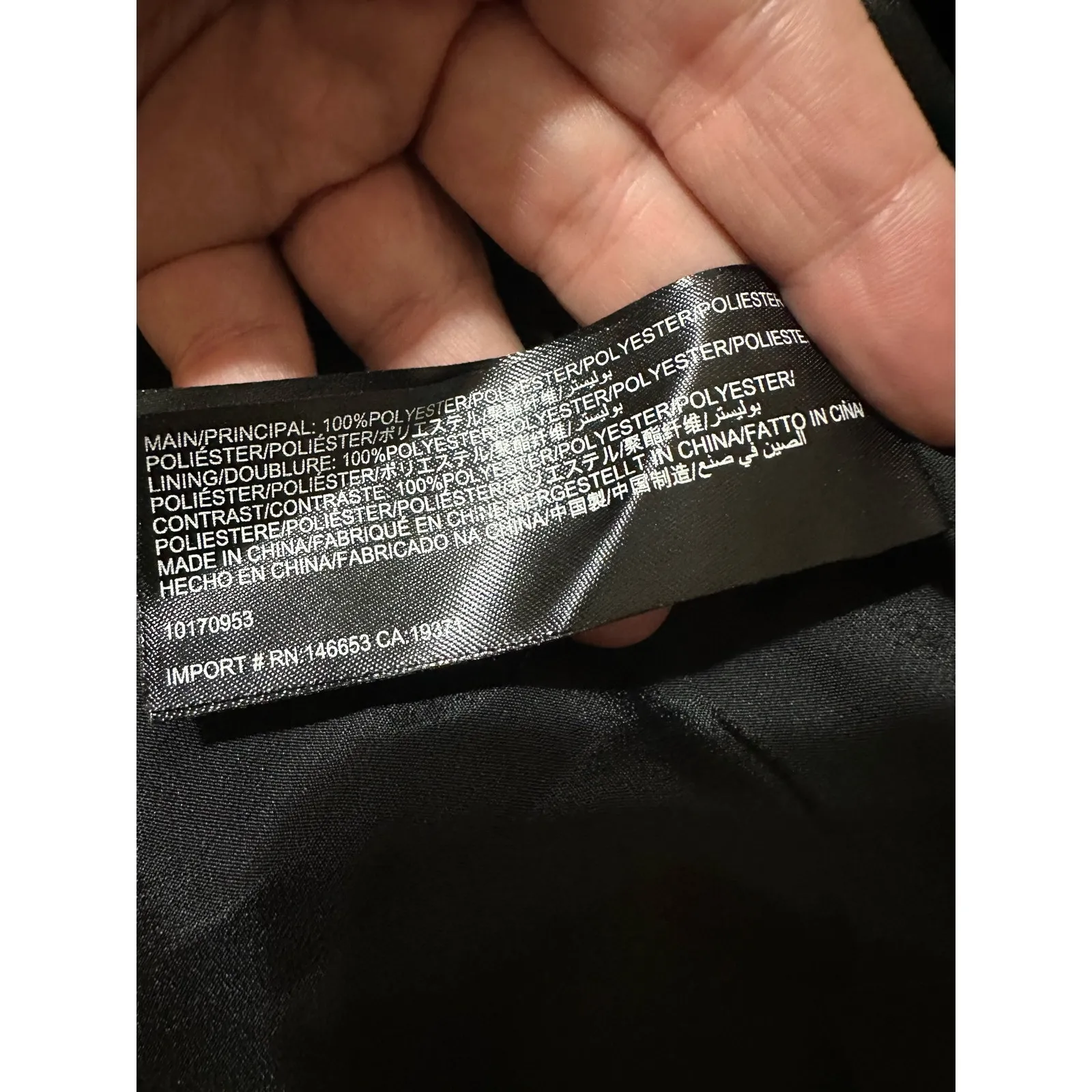 C/MEO Collective Blouse Revolve Black Pleated Long Bell Sleeve V-Neck Small - Image 8