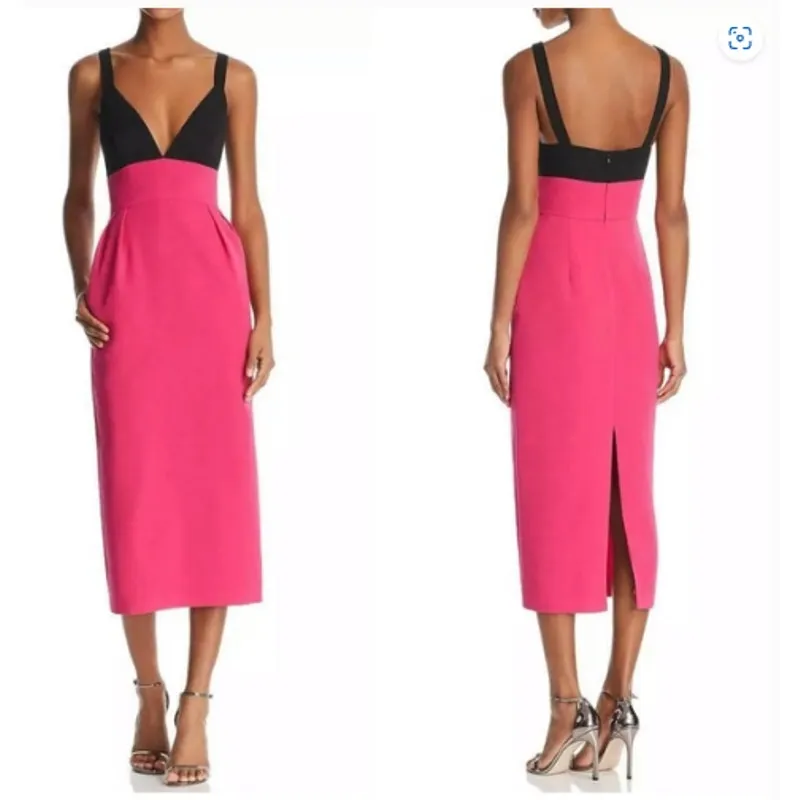 Jill Jill Stuart Begonia Colorblock Two Tone Sheath Dress Size 2 - Image 3