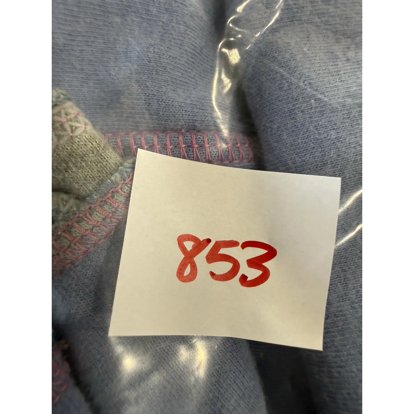 Vintage Y2K Victoria's Secret Blue Pink Butt Logo Sweat Pants Women's M 80 - Image 10