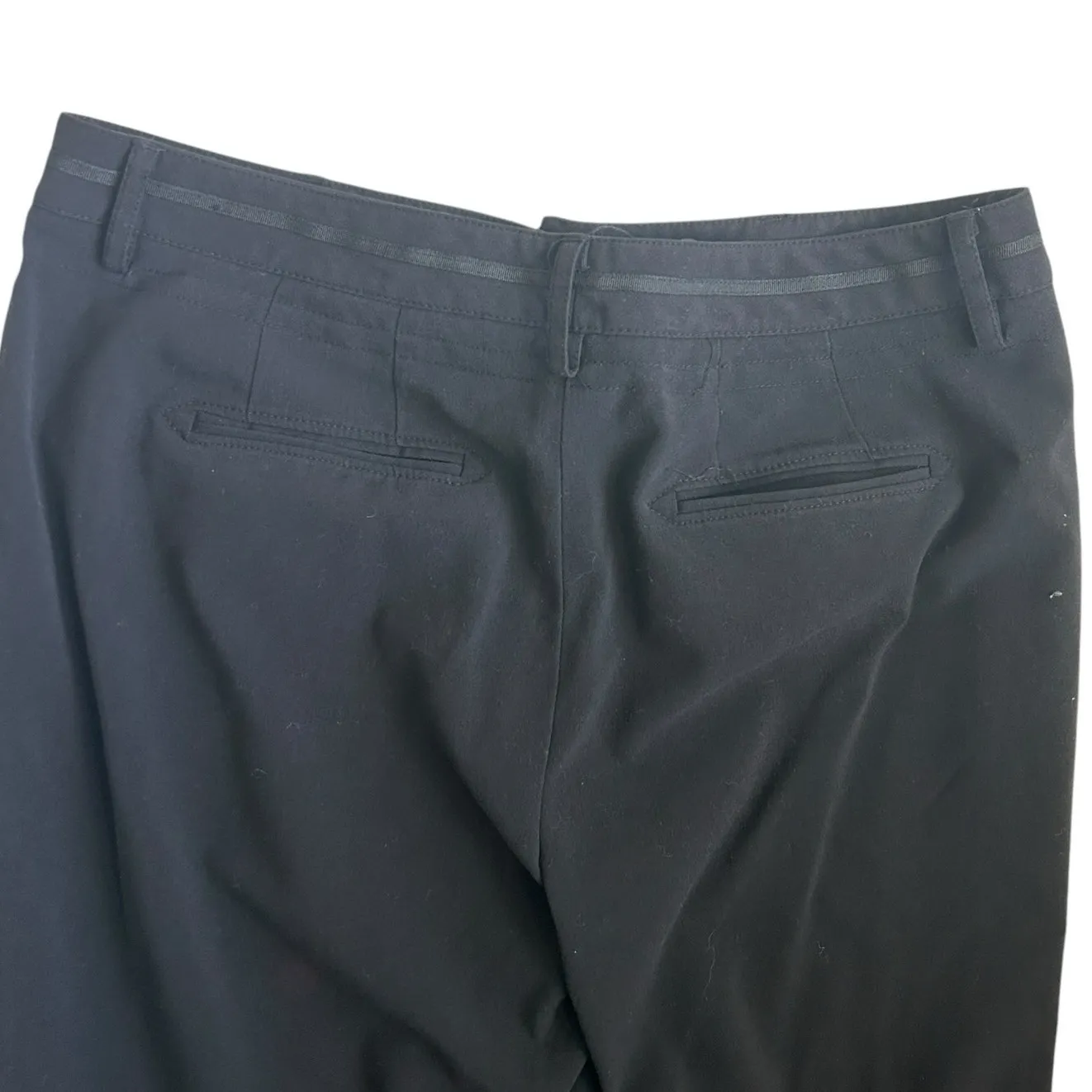 Larry Levine Women Pants 10 Black Classic Business Casual Stretch‎ Minimalistic - Image 4