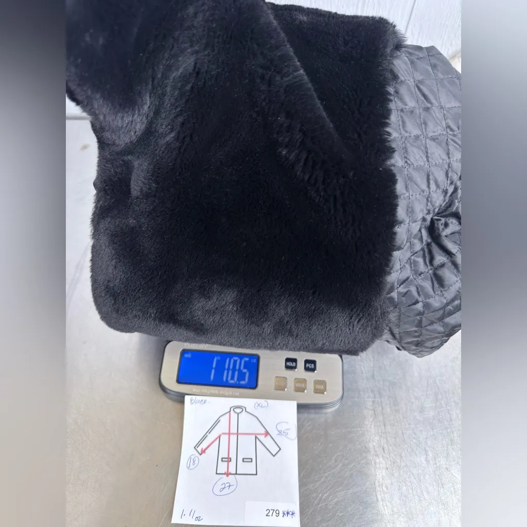 Cleo Black Quilted Jacket Size XL - Image 10