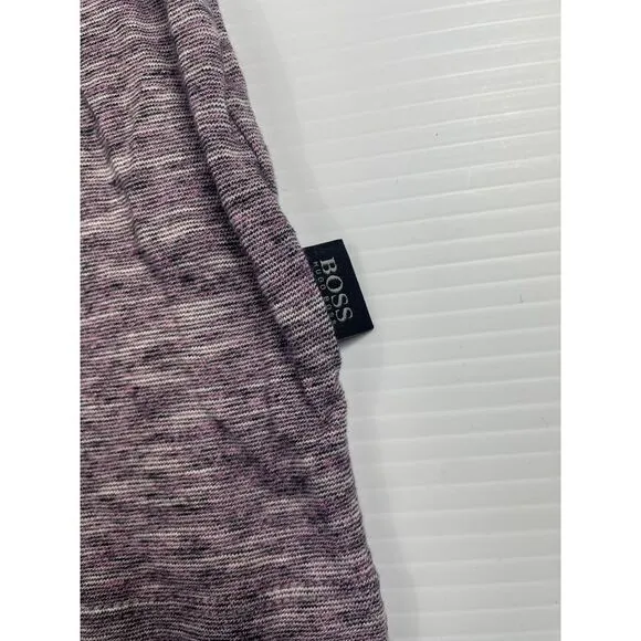 Hugo Boss Slim Fit Heathered Polo Shirt with Chambray Collar women's‎ M - Image 4