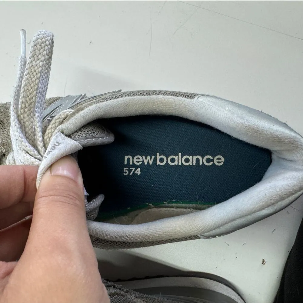 Sneakers Womens 8.5 Grey Suede Core Classic 574 Shoes WL574EVG - Image 9