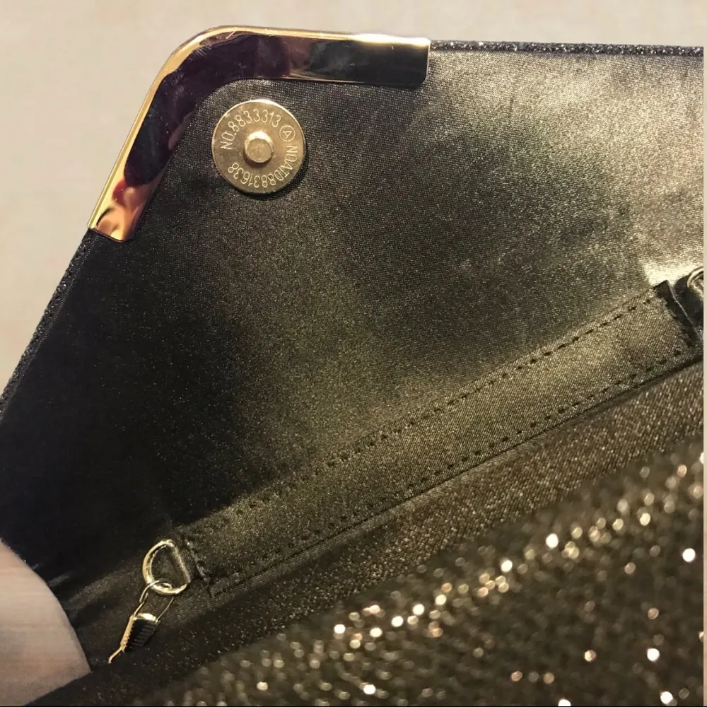 Evening Chain Black Crossbody Elegant Bag Blush - Image 5