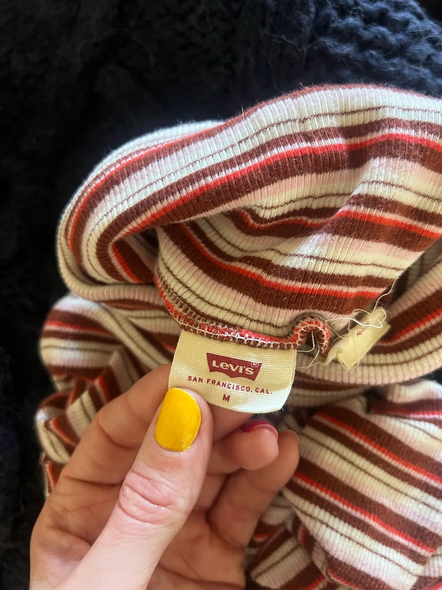 Striped Levi’s Long Sleeve Turtleneck  - Image 3