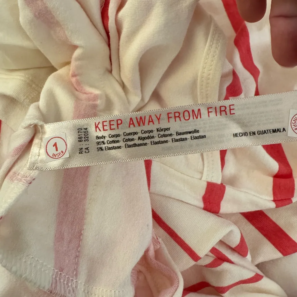 NWT! Women’s Free People Mvmnt hot shot mini dress romper spring stripe ivory L - Image 6