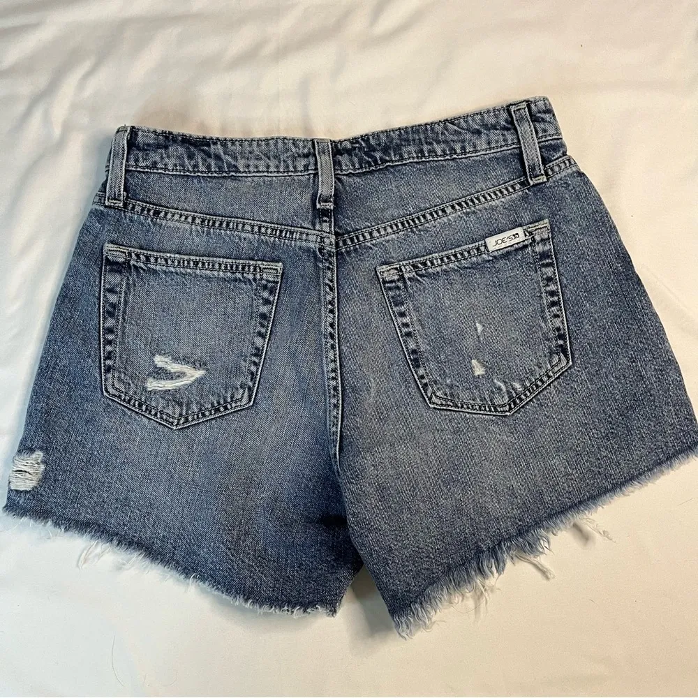NWT Joes Jeans Size 26 Distressed High Rise Cut Off Denim Jean Shorts Pockets - Image 7