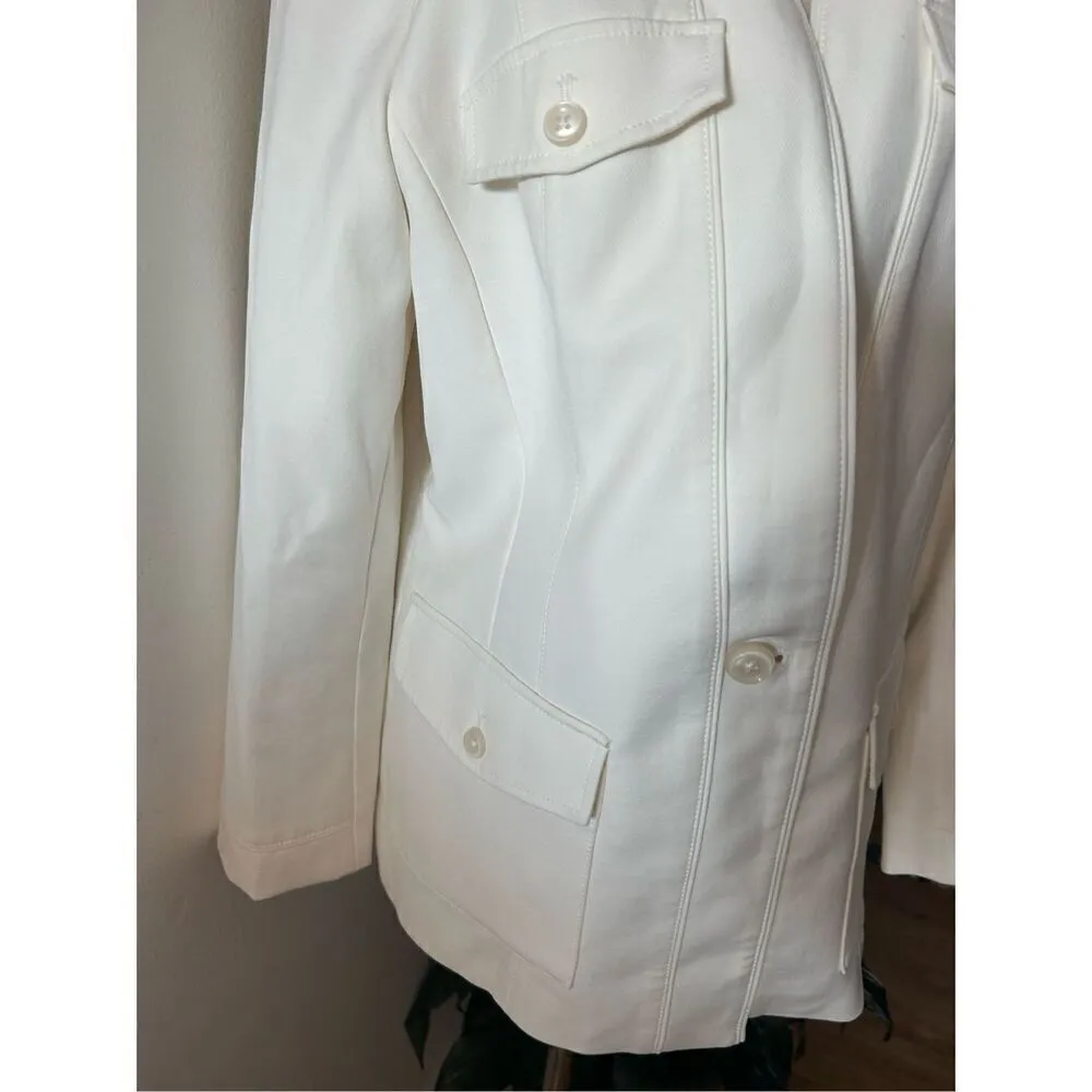 White House black market white jacket / blazer size 12 - Image 2