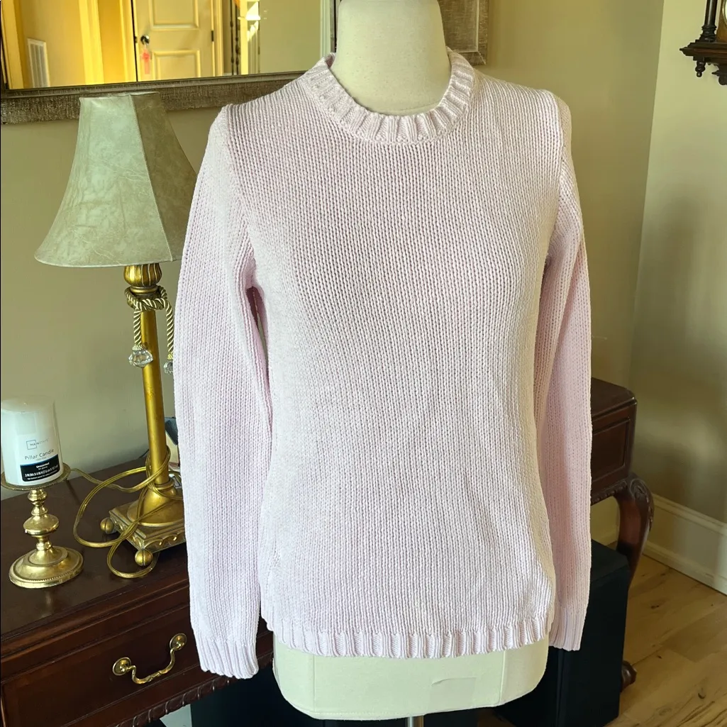 Light Pink Knit Sweater Size M - Image 9