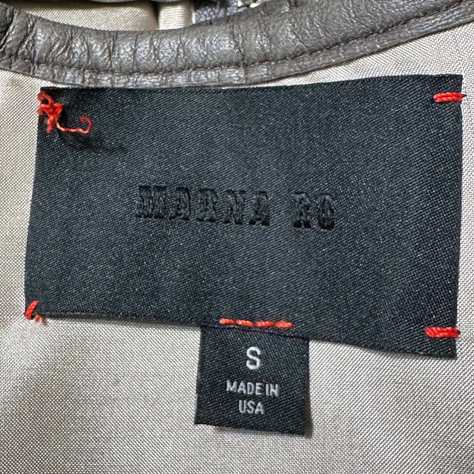 MARNA RO Embroidered Sparkling Bomber Jacket Size Small Gray - Image 11