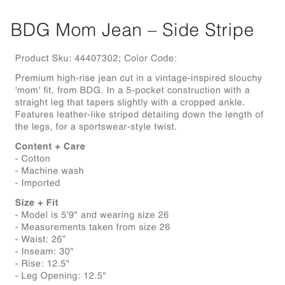 BDG Mom Jean Side Stripe Jeans 24 - Image 14