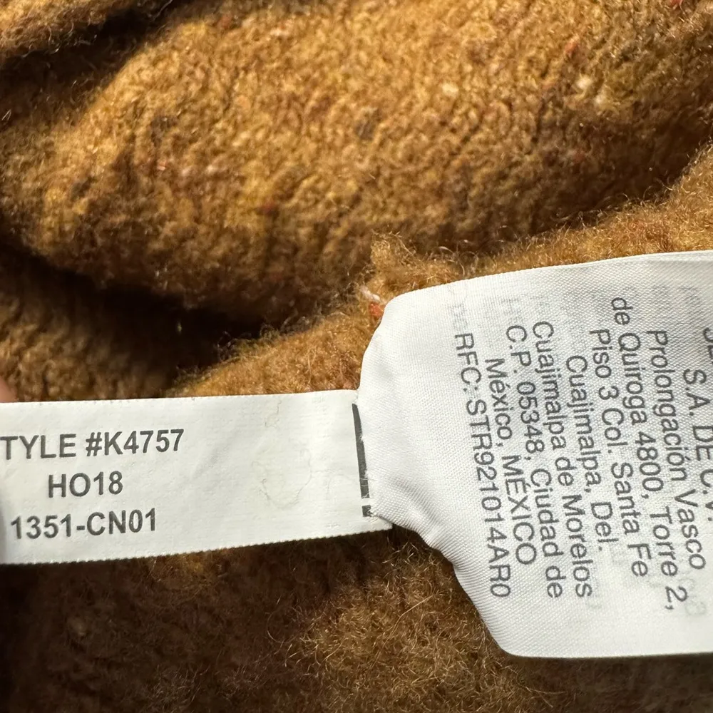 J. Crew Mercantile Donegal Wool Blend Brown Sweater Coat Size XXS - Image 12