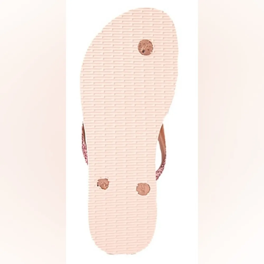 Havaianas Ballet Rose Slim Glitter Flip Flops Women's 9/10 Sandals Beach Summer - Image 3