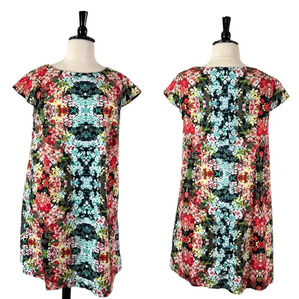 R&K Originals Sheath Dress Cap Sleeves Pink Floral Multi Women’s Plus Size 18W - Image 10