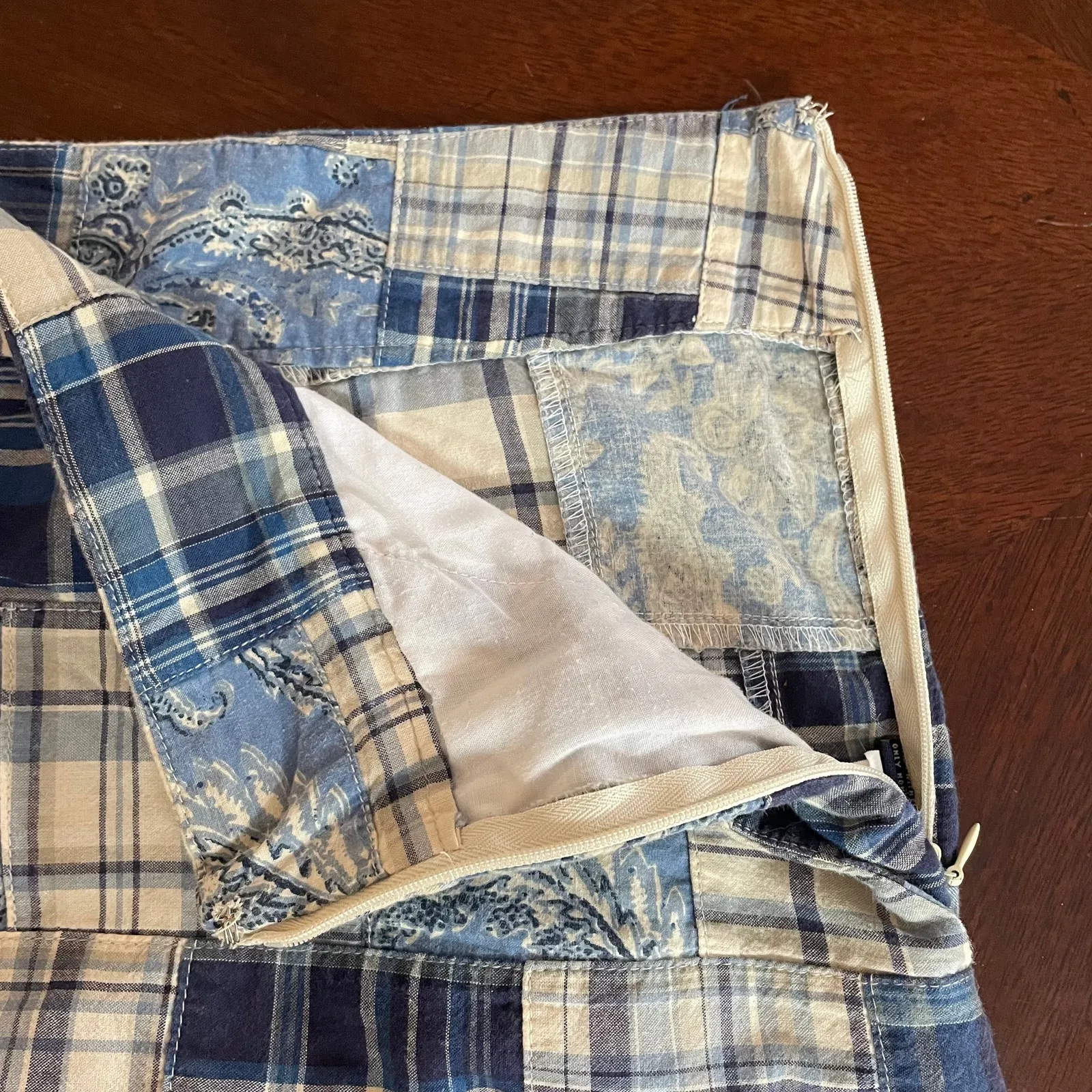 American Living Patchwork Skirt Womens 12 - Image 3