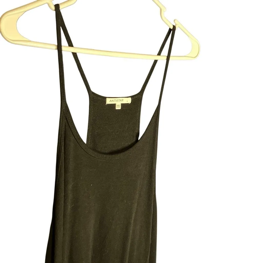 Antistar Black Rayon Blend Jumpsuit with pockets size Large #758 - Image 2