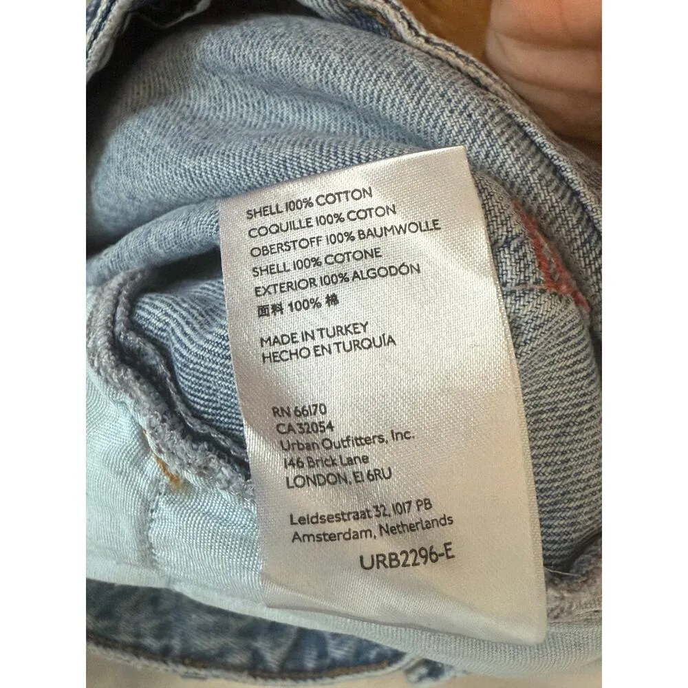 BDG Urban Outfitters Surf Short Size 26 High Rise Distressed Cutoff Jean Shorts - Image 9