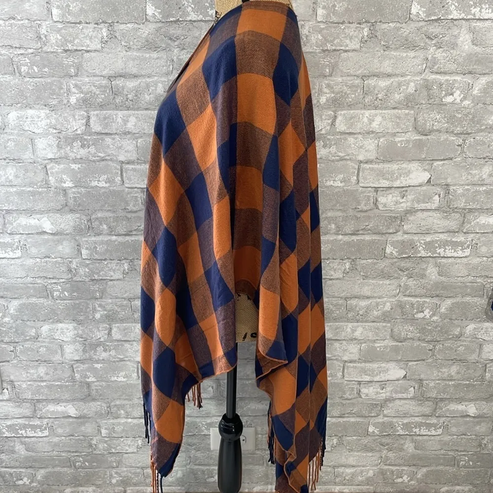 Matilda Jane Plaid Button Down Poncho - Image 2