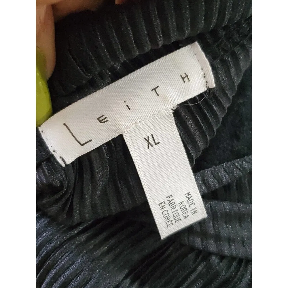 Leith Women Black 100% Polyester Mock Neck Long Sleeve Casual Top Shirt Size XL - Image 11