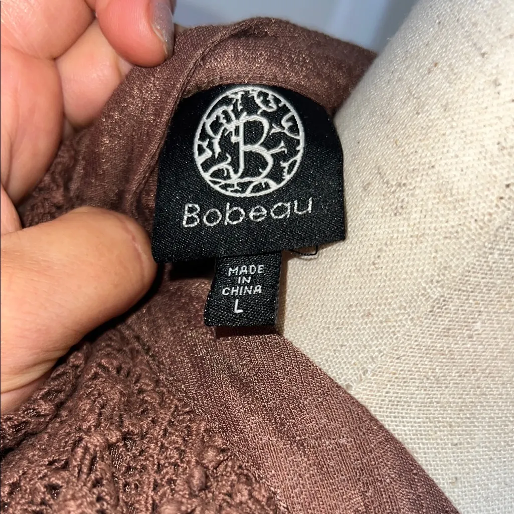 Bobeau Elegant Brown Sleeveless‎ Top - Image 2