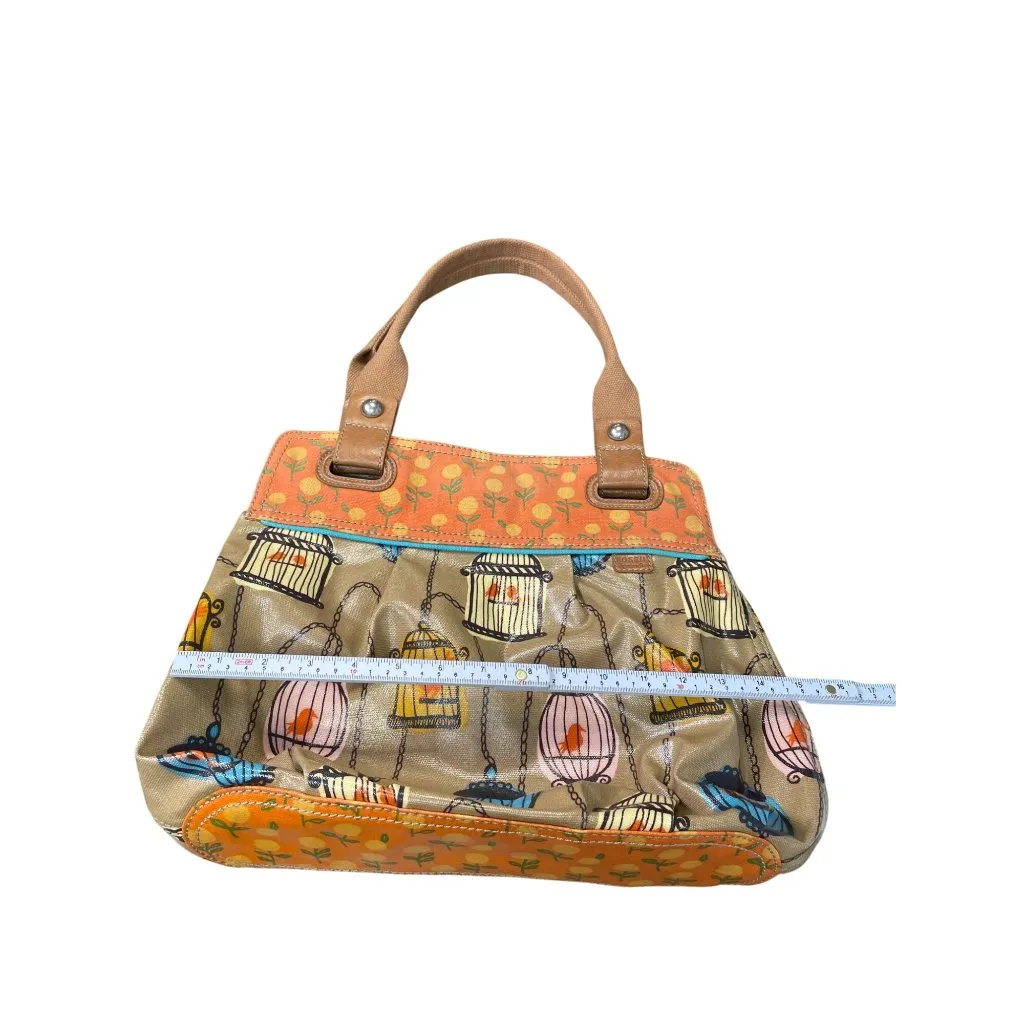 Fossil Key-Per vintge Colorful floral Birdcage Print shoulder Handbag SKU 9031 - Image 5