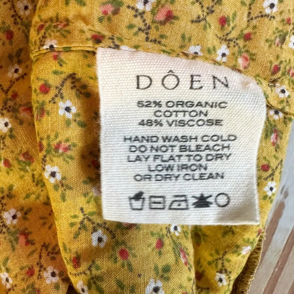 Doen Cordelia Ditsy Floral Mini Dress Sunsoaked Foothills Size Medium - Image 6