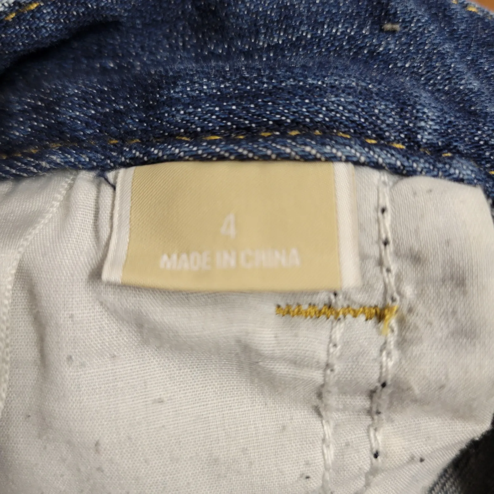 Michael Kors Womens Jeans Size 4 Blue Bedazzled‎ Gold Rivets Flare Leg Denim - Image 4