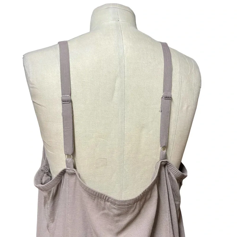 Torrid Fit‎ and Flare Rayon Slub Button-Front Cami Top Falcon Tan Plus Size 2X - Image 6