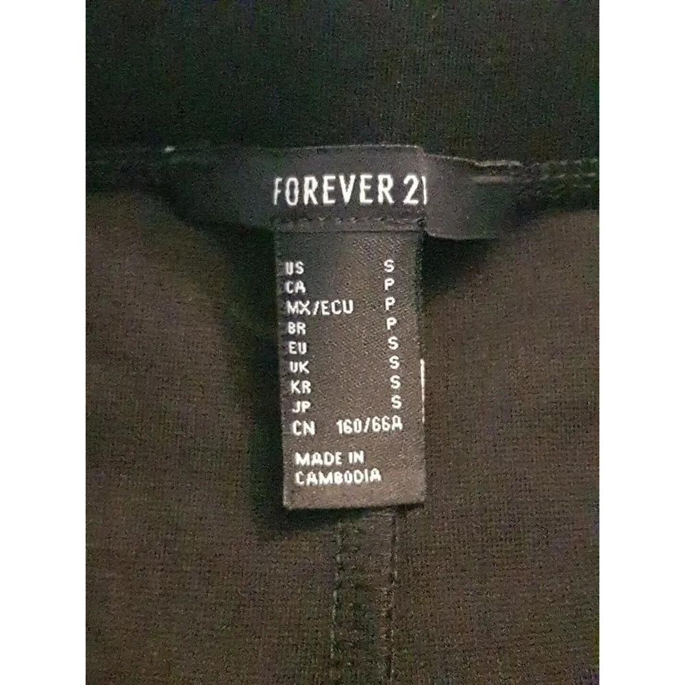 Forever 21 Womens Leggings Size Small High Waist Heel Elastic Yoga Black Stretch - Image 7