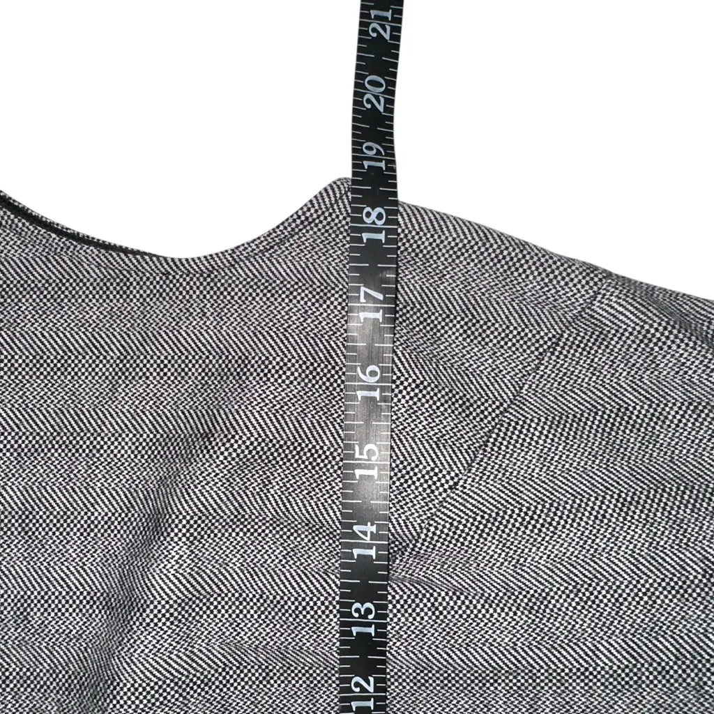 MM Lafleur Masha 3.0 Jacquard Virgin Wool Blend Knee Length Gray Dress 8 - Image 6