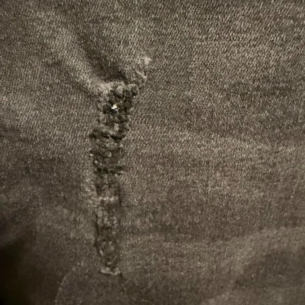 Democracy graish black Skinny Jeans with zipper on both bottom of legs fringe - Image 7