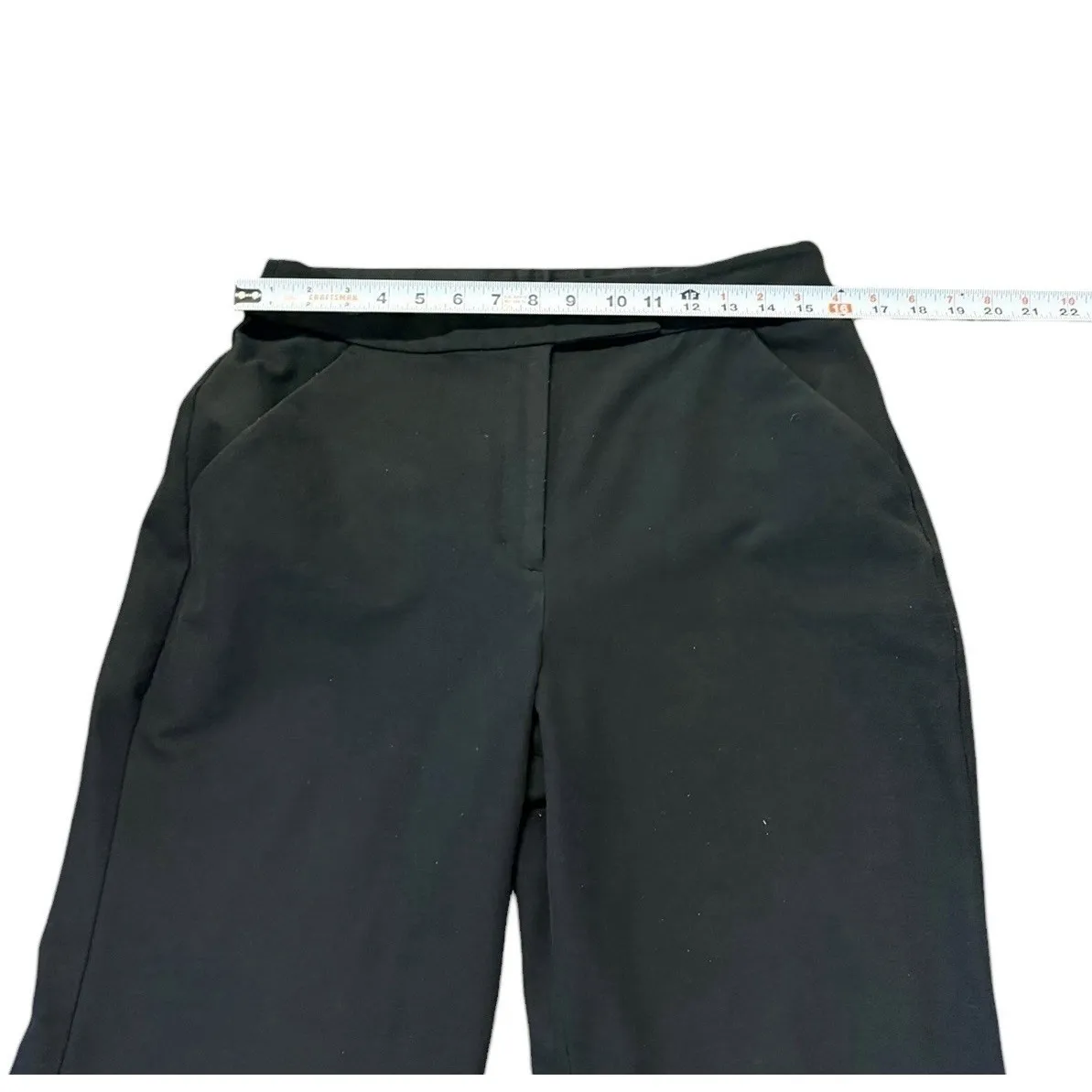 Express Flare Trouser Super High Rise Womens 12R Black Dress Pants Wide Leg - Image 4