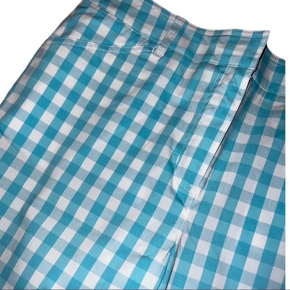 Nwot! Jones New York baby blue and white checkered Bermuda shorts! - Image 3