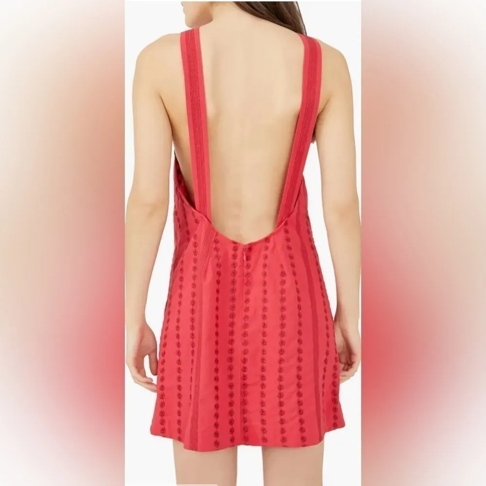 Free people Juni Backless red Minidress size xs - Image 2