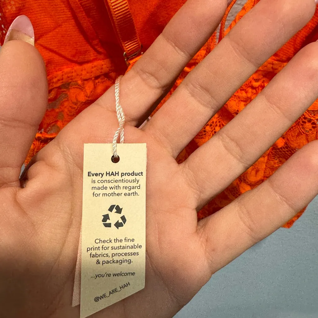 NWT We are HAH body suit Orange - Image 8