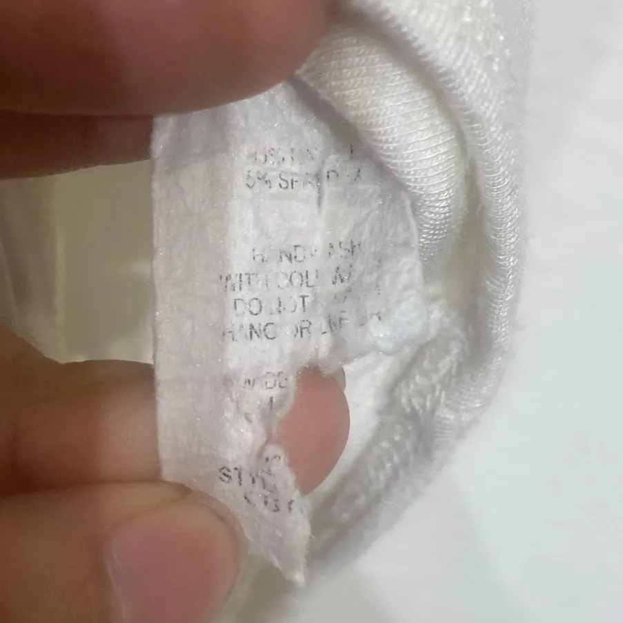 Wasabi + Mint White Square Neck Bodysuit Sz L - Image 6