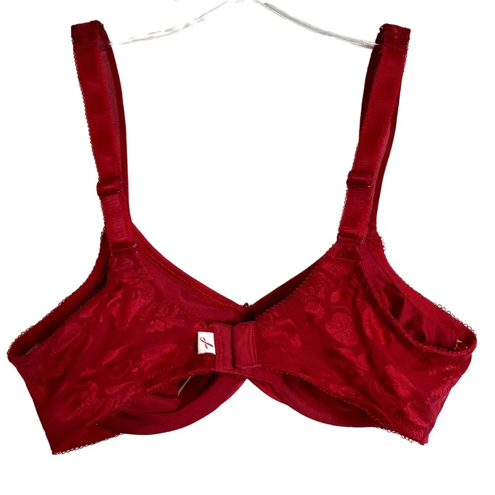 Wacoal Red Breast Cancer Awareness Bra Womens Size 34C Limited Edition Seamless - Image 2